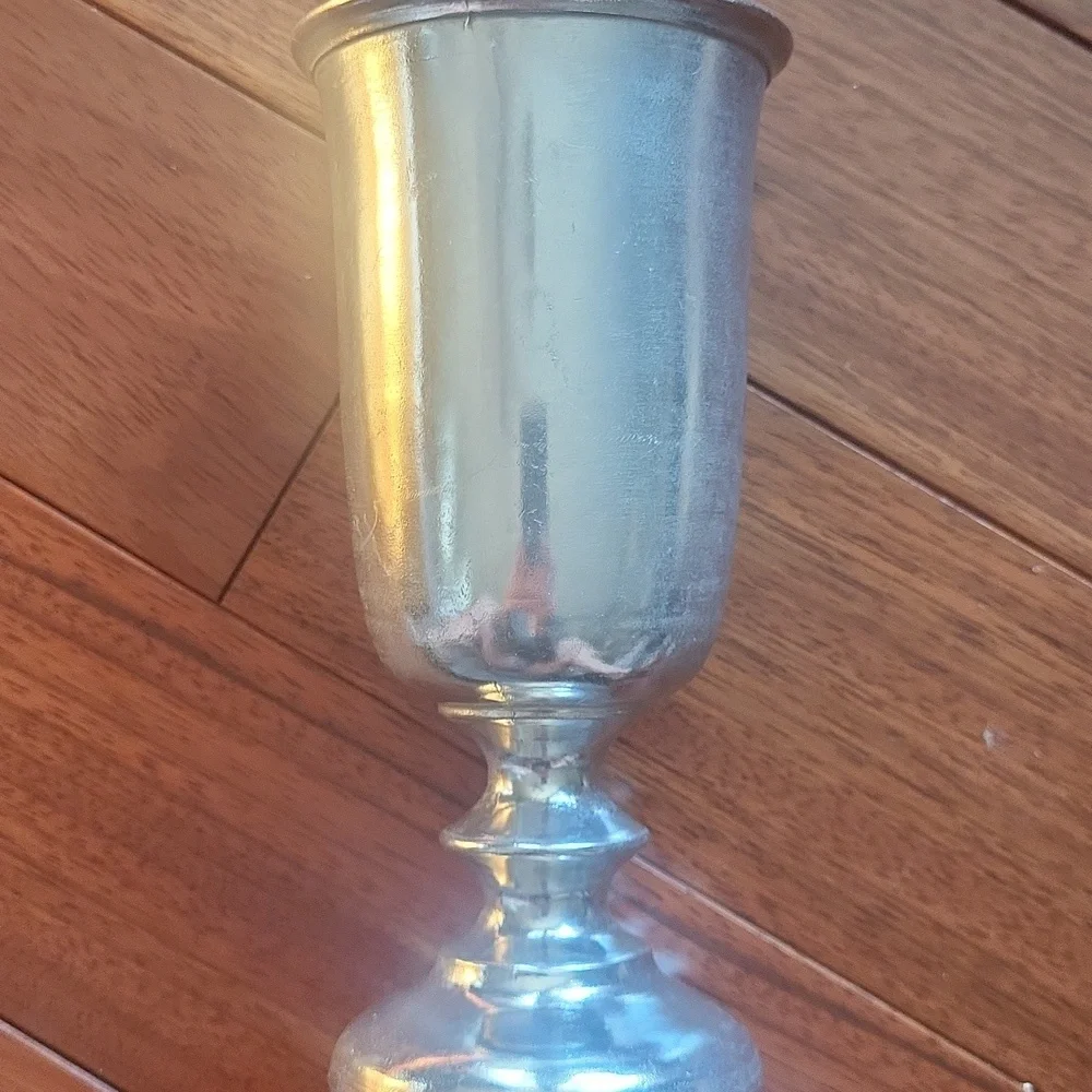 Eales 1779 Pewter Plough Tavern Goblet Stamped Collectible
